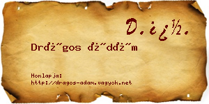 Drágos Ádám névjegykártya