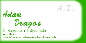 adam dragos business card